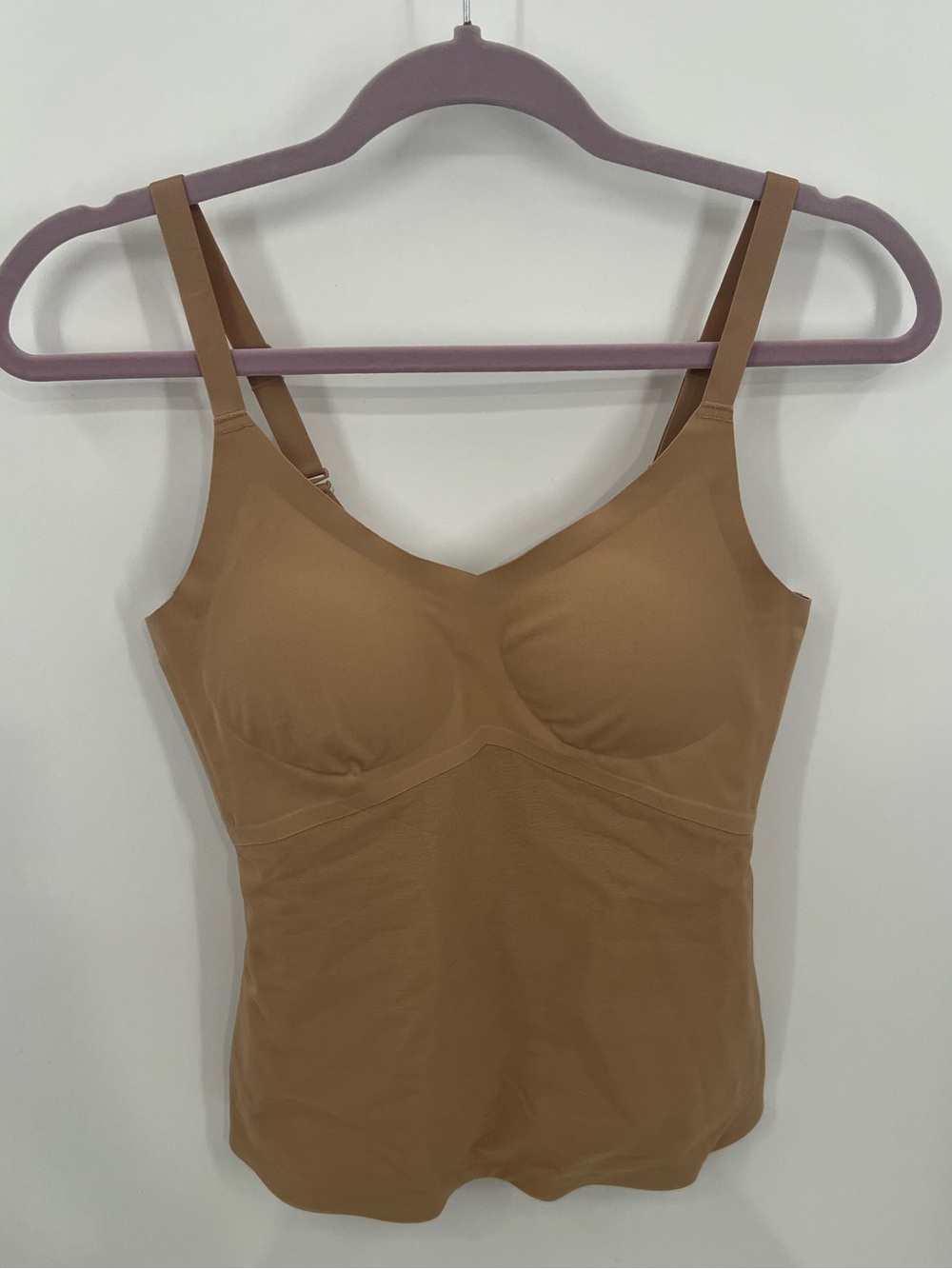 Honeylove Seamless Tan Shaping Camisole with Built-In Bra